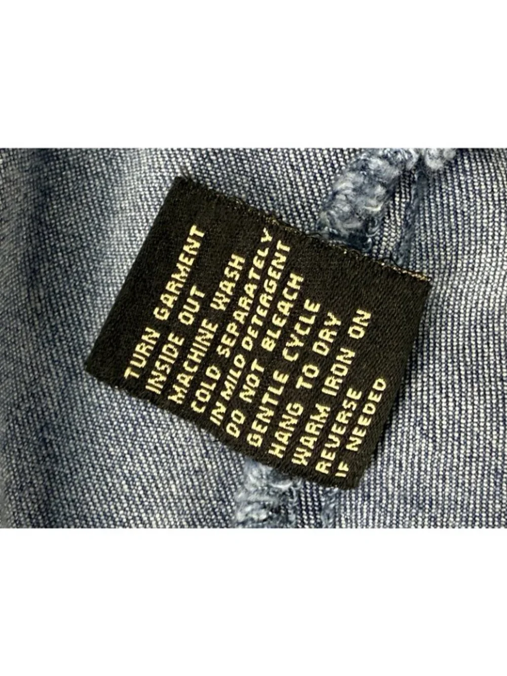 DG2 Diane Gilman Denim Jacket Womens Medium Blue Blazer Button Front Pockets - Picture 13 of 16